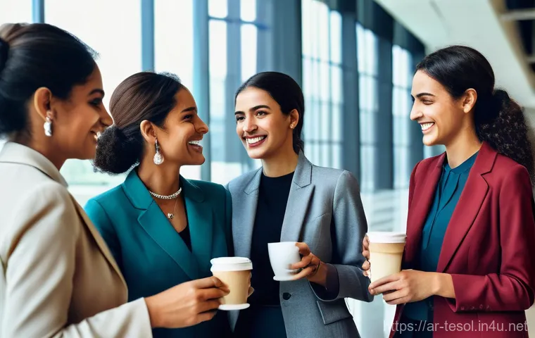 TESOL 자격증과 관련된 대회 참여 방법 - **Prompt:** A confident female TESOL teacher, of Arab descent, in her late 20s to early 30s, stands ...