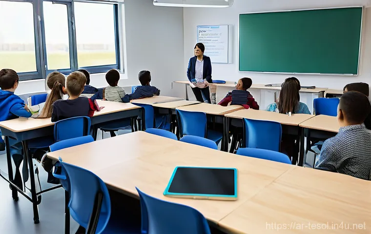 TESOL 자격증과 언어 교육의 미래 - **Prompt 2: TESOL Achievement and Professional Growth** "A confident, smiling adult (male or fem...