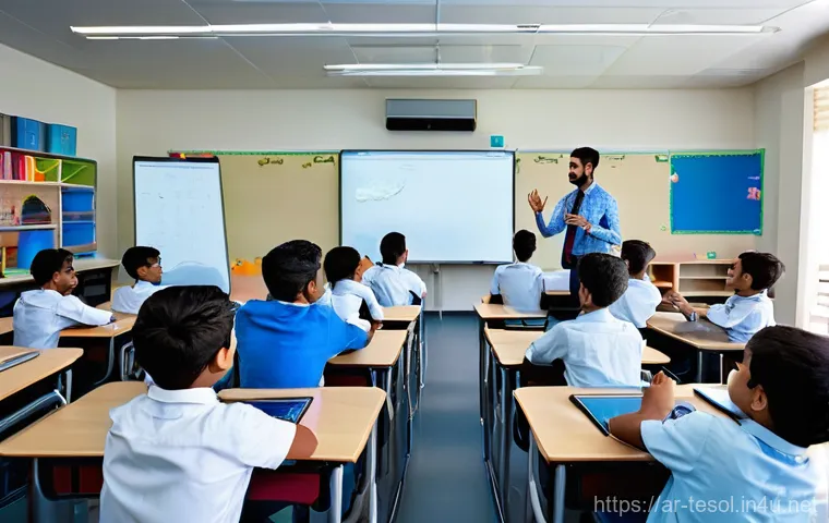 TESOL 강사가 추천하는 연수 프로그램 - **Global TESOL Professional:** A confident female English teacher, dressed in smart business casual ...