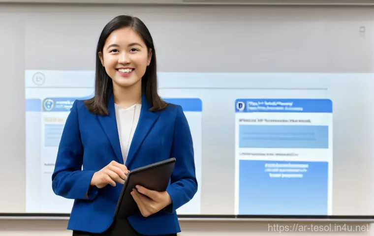 TESOL 강사가 추천하는 연수 프로그램 - **Dynamic Modern Classroom in the Gulf:** A vibrant and interactive English lesson taking place in a...