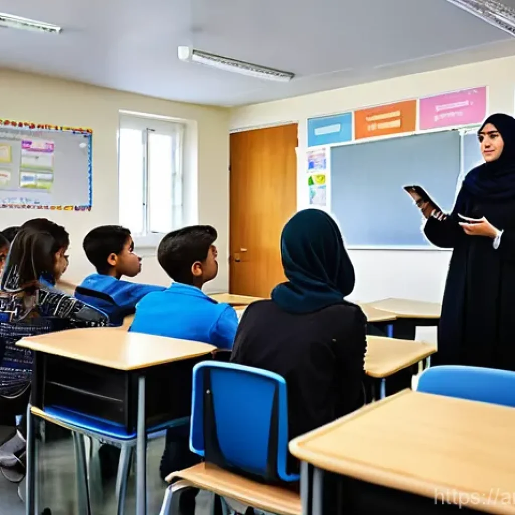 TESOL 시험에서 자주 나오는 질문 - **Prompt:** A dynamic and inclusive English language classroom in an Arab country, where a diverse g...