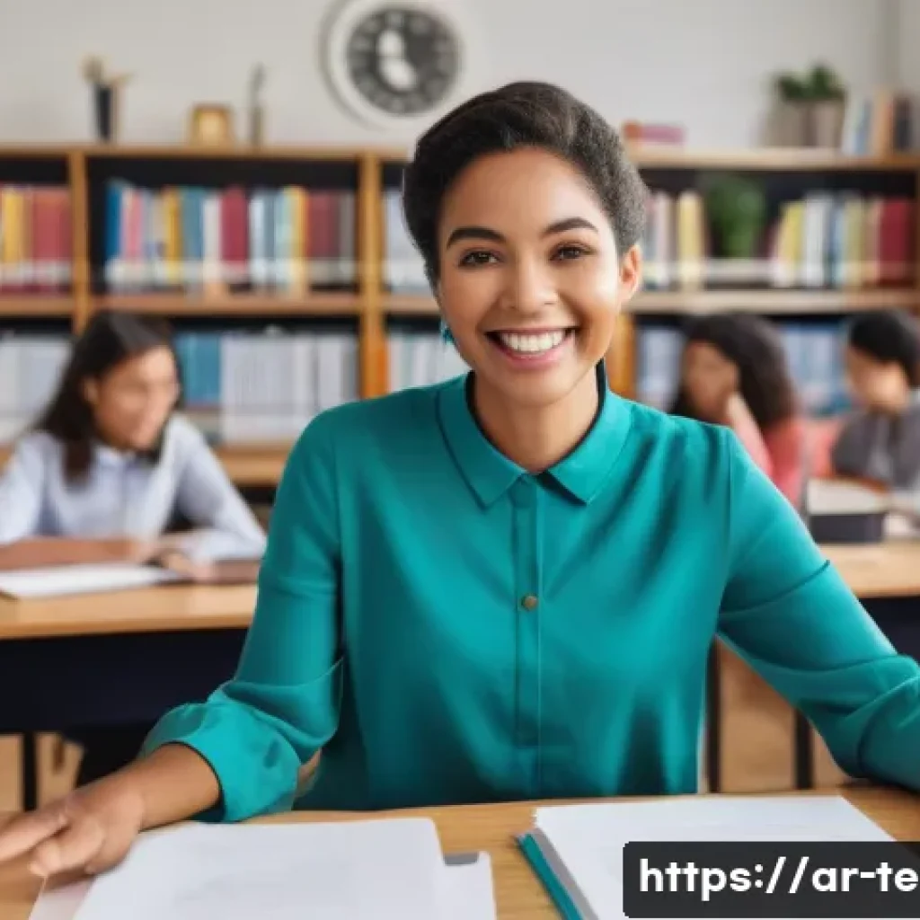 TESOL 강사의 자주 묻는 질문 - **Prompt:** A vibrant and dynamic online English lesson featuring a female teacher in her late 20s t...